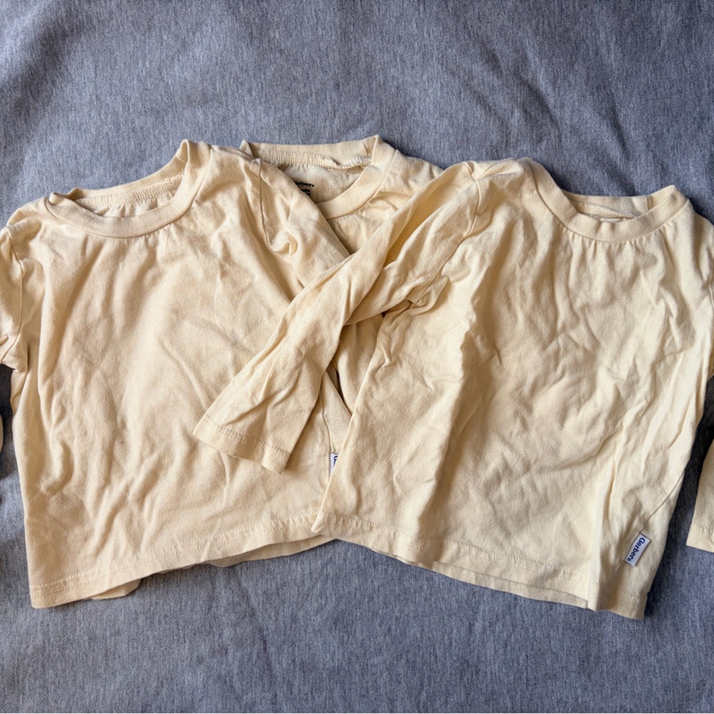 Gerber Cream Kids Long Sleeve Shirts